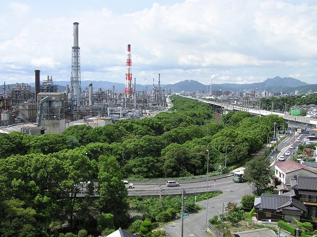 緩衝緑地帯の整備に活かされています